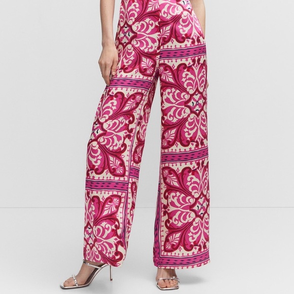 21. Fashion Alex&Parker Satin Flowy Set Kimono
Blazer&Pants Pink White Color L - Picture 5 of 15